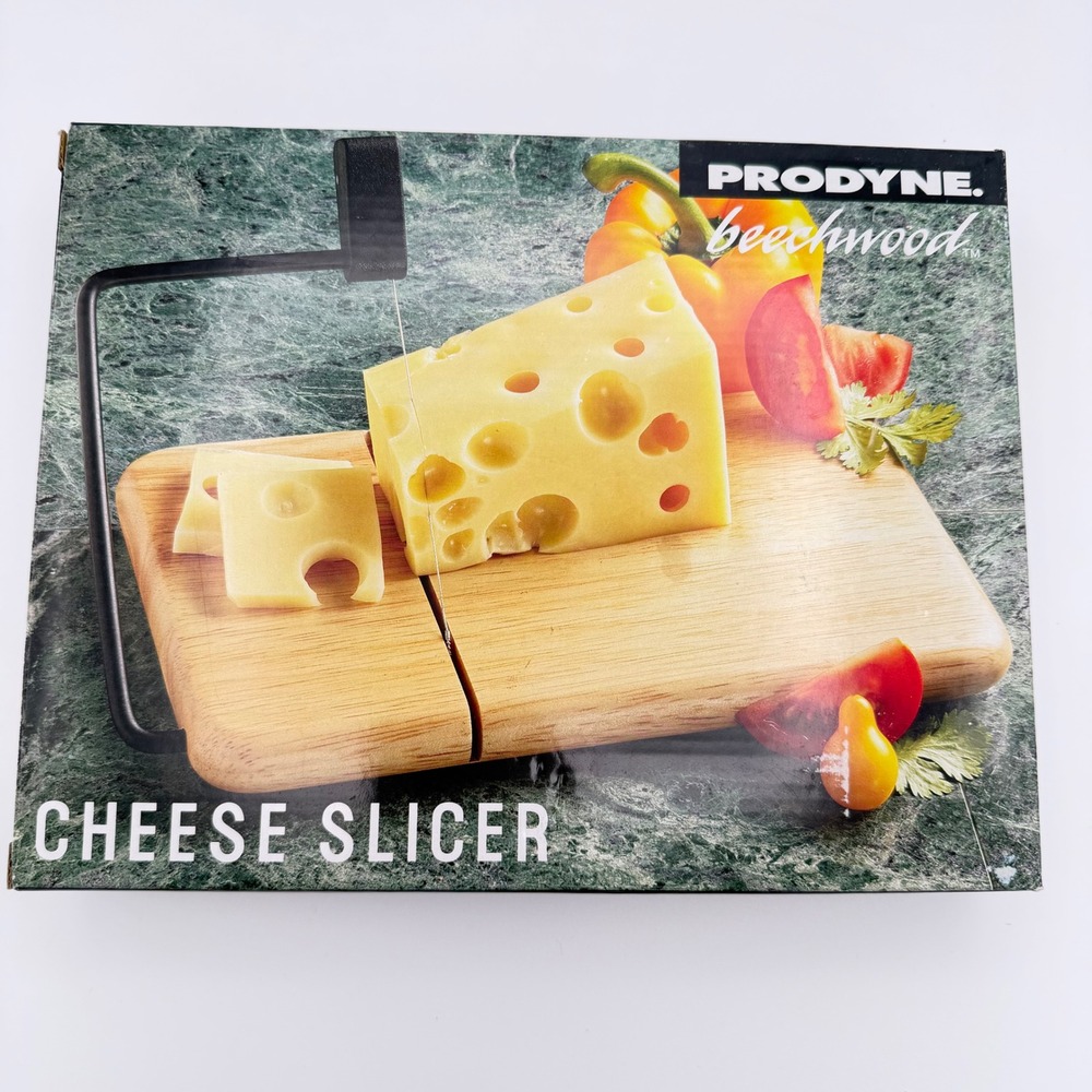 Prodyne Beechwood Cheese‎ Slicer Board Stainless Steel Wire 805-B New